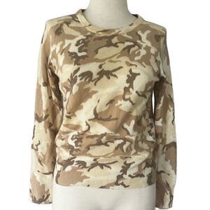 Equipment Femme 100% Cashmere Camo Sweater Women’s Small